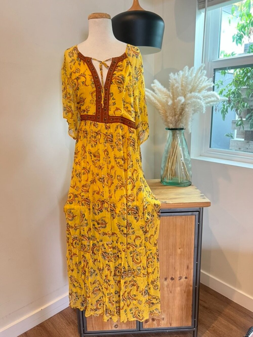 BA & SH Jana Yellow Maxi dress